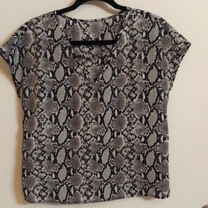 Snakeskin print blouse. All offers welcome!